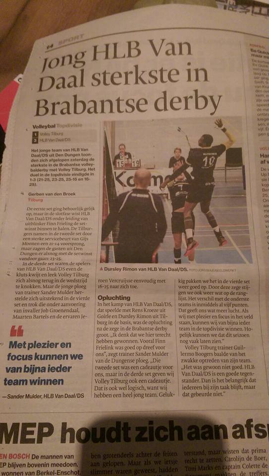 Jong HLB Van Daal sterkste in Brabantse derby